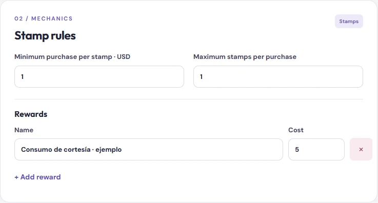 Reward configuration · test data