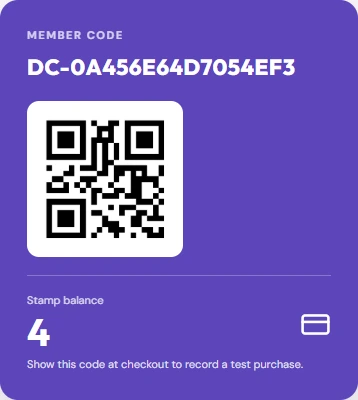 Customer card · test data